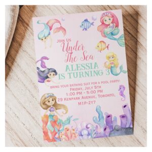 Mermaid Tales Invitation