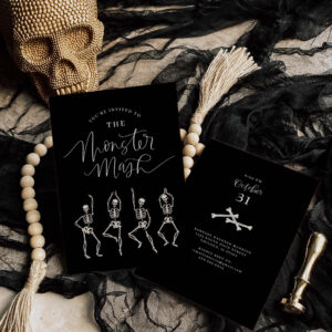 Monster Mash Halloween Party Invitation Card