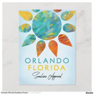 Orlando Florida Sunshine Travel Postcard