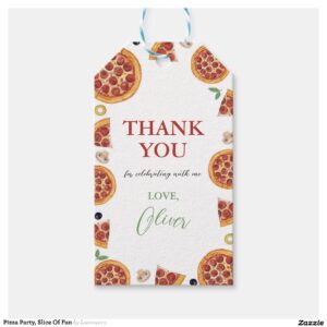 Pizza Party, Slice Of Fun Gift Tags