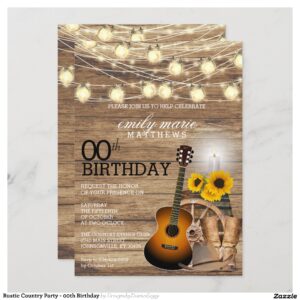 Rustic Country Party - 00th Birthday Invitation