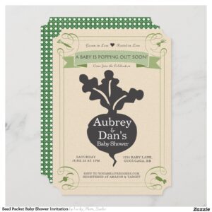 Seed Packet Baby Shower Invitation