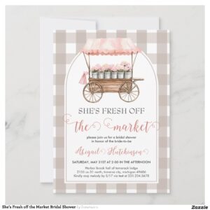 She's Fresh off the Market Bridal Shower Invitation