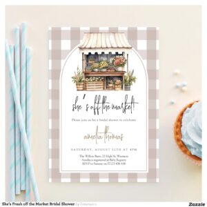 She's Fresh off the Market Bridal Shower Invitation
