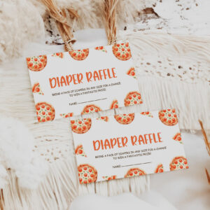 Slice Slice Baby Shower Diaper Raffle Enclosure Card