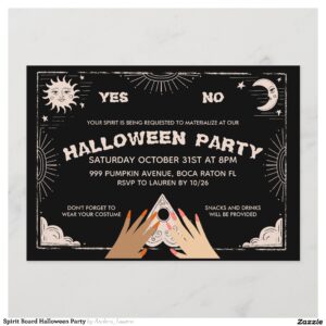 Spirit Board Halloween Party Invitation