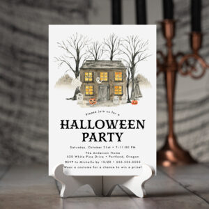 Spooky Haunted House Halloween Party Invitation