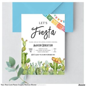 Taco 'Bout Love Fiesta Couples Mexican Shower Invitation