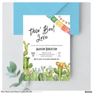 Taco 'Bout Love Fiesta Couples Shower Invitation