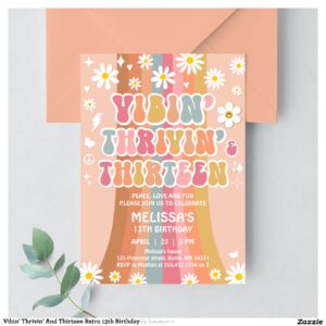 vibin_thrivin_and_thirteen_retro_13th_birthday_invitation-r_ze8v30_2154 Vibin' Thrivin' And Thirteen Retro 13th Birthday Invitation