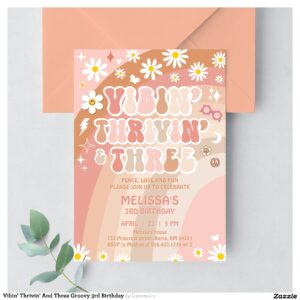 vibin_thrivin_and_three_groovy_3rd_birthday_invitation-r_ze8vo4_2154 Vibin' Thrivin' And Three Groovy 3rd Birthday Invitation