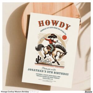 vintage_cowboy_western_birthday_invitation-r_v3h1mi_2154-1 Vintage Cowboy Western Birthday Invitation