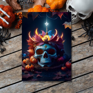 vintage_gothic_pumpkin_and_skull_spooky_halloween_invitation-r_7lw06m_2154 vintage gothic pumpkin and skull spooky halloween invitation