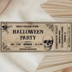 vintage_halloween_party_ticket_invitation-r_7shwl0_2154 Vintage Halloween Party Ticket Invitation