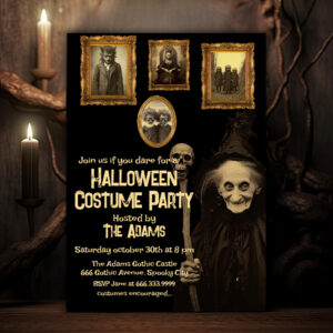 vintage_oddities_spooky_halloween_party_invitation-r_8ji774_2154 Vintage Oddities Spooky Halloween Party Invitation
