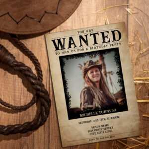 vintage_photo_wanted_poster_50th_birthday_party_invitation-r_viwm0z_2154 Vintage Photo Wanted Poster 50th Birthday Party Invitation
