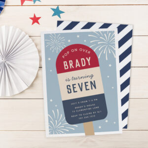 vintage_red_white_blue_pop_kids_birthday_party_invitation-r_aajqyw_2154 Vintage Red White & Blue Pop Kids Birthday Party Invitation