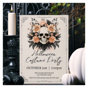 vintage_skull_halloween_invitation-r_widc5l_2154 Vintage Skull Halloween Invitation