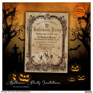 vintage_victorian_gothic_halloween_invitation-r_wdcmd3_2154 Vintage Victorian Gothic Halloween Invitation