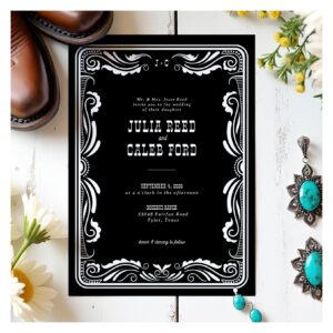 vintage_western_cowboy_rustic_country_wedding_invitation-r_in21yv_2154 Vintage Western Cowboy Rustic Country Wedding Invitation