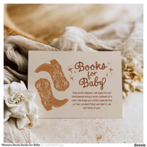 Western Boots Books for Baby Enclosure Card