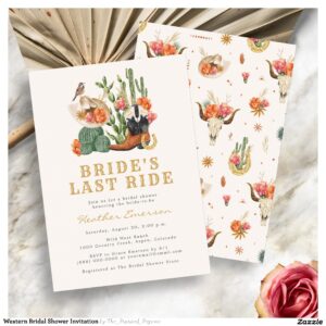 Western Bridal Shower Invitation