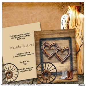 western_wedding_twig_frames_boots_wagon_wheel_invitation-r_v4ndxm_2154 Western Wedding Twig Frames, Boots Wagon Wheel Invitation