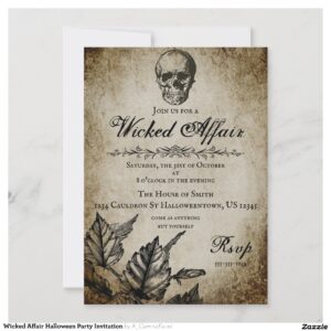 Wicked Affair Halloween Party Invitation