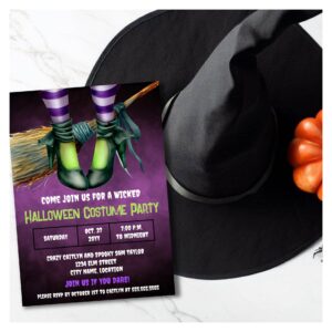 Wicked Halloween Costume Party Invitation