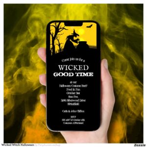 Wicked Witch Halloween Invitation