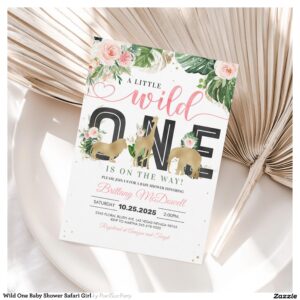 wild_one_baby_shower_safari_girl_invitation-r_zi65ub_2154 Wild One Baby Shower Safari Girl Invitation