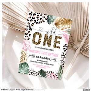 wild_one_leopard_print_jungle_birthday_invitation-r_ziko33_2154 Wild One Leopard Print Jungle Birthday Invitation