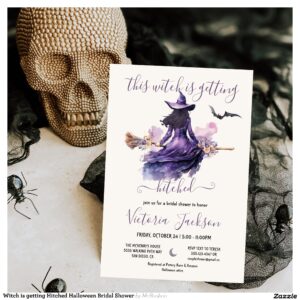 witch_is_getting_hitched_halloween_bridal_shower_invitation-r_vsjolw_2154 Witch is getting Hitched Halloween Bridal Shower Invitation
