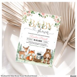 woodland_girl_baby_shower_forest_woodland_animals_invitation-r_zigyb7_2154 Woodland Girl Baby Shower Forest Woodland Animals Invitation